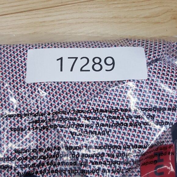 HUGO BOSS Shirt Mens 15 38 Red White Geo Print Button Up Slim Fit KOEY $128 - Picture 10 of 10